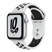 Apple Watch Nike SE GPS 40mm Silver Aluminum Case with - Pure Platinum/Black Nike Sport Band