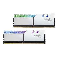 G.Skill Trident Z Royal RGB 32GB (2 x 16GB) DDR4-3600 PC4-28800 CL18 Dual-Channel Desktop Memory Kit F4-3600C18D-32GTRS - Silver