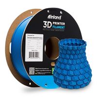 Inland Matte PLA Filament 1.75mm Matte Blue 3D Printer Filament, 1kg Spool (2.2lbs)