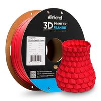 Inland Matte PLA Filament 1.75mm Matte Red 3D Printer Filament, 1kg Spool