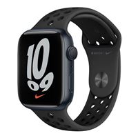 Apple Watch Nike Series 7 GPS, 45mm Midnight Aluminum Case with Anthracite/Black Nike Sport Band - Regular