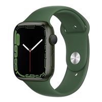 Apple Watch Series 7 GPS, 45mm Green Aluminum Case with Clover Sport Band - Regular