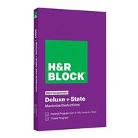 Block Financial Software H&R Block Tax Software Deluxe and State 2021