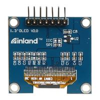 Inland IIC SPI 1.3&quot; 128x64 OLED V2.0 Graphic Display Module for Arduino UNO R3