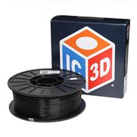 IC3D 1.75mm Black Recycled PETG 3D Printer Filament - 1kg Spool (2.2 lbs.)