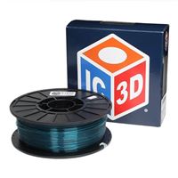 IC3D 1.75mm BlueRazz Recycled PETG 3D Printer Filament - 1kg Spool (2.2 lbs.)