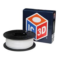 IC3D 1.75mm White Recycled PETG 3D Printer Filament - 1kg Spool (2.2 lbs.)
