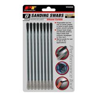 Performance Tools W50006 8 Piece Sanding Swabs - 2 Sided (8) 120 grit Black and (8) 180 grit Grey
