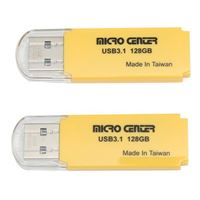 Micro Center 128GB SuperSpeed USB 3.1 (Gen 1) Flash Drive - 2 Pack