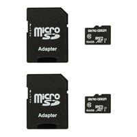 Micro Center 64GB microSDXC Card Class 10 UHS-I C10 U1 Flash Memory Card with Adapter - 2 Pack
