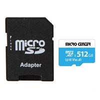 Micro Center Micro Center 512GB microSDXC Class 10 / U3 / V30 / A1 Flash Memory Card with Adapter