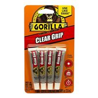 Gorilla Glue Clear Grip Contact Adhesive Waterproof 0.2 ounce - 4 Pack
