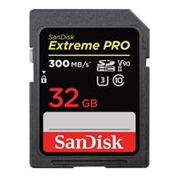 SanDisk 32GB Extreme Pro microSDHC UHS-II Flash Memory Card with Adapter