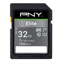 PNY 32GB Elite microSDHC Class 10/ UHS-I Flash Memory Card with...