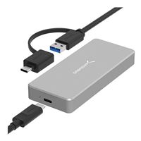 Sabrent USB 3.1 Aluminum Enclosure for M.2 NVMe SSD in Silver