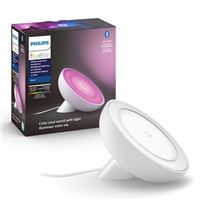 Philips Hue Bloom White and Color Corded Dimmable LED (Bluetooth and Zigbee) Smart Light Table Lamp - White