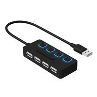 Sabrent 4-Port USB 2.0 Data Hub with Individual LED-lit Power Switches