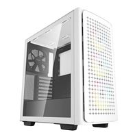 Deep Cool CK560 Tempered Glass ATX Mid-Tower Computer Case - White