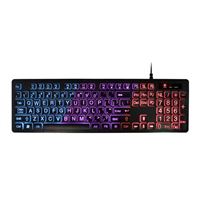 Aluratek Large Print Tri-color LED Backlight Illuminated Keyboard