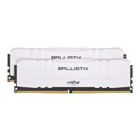 Crucial Ballistix 16GB (2 x 8GB) DDR4-3000 PC4-24000 CL15 Dual Channel Desktop Memory Kit BL2K8G30C15U4W - White