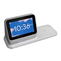 Lenovo Smart Clock Gen 2 with Charging Station and Google built-in - Gray