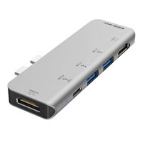 EZQuest Inc. USB-C Dual HDMI Multimedia 5 Ports Hub Adapter with Power Delivery