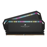 Dominator Platinum RGB 32GB (2 x 16GB) DDR5-6200 PC5-49600 CL36 Dual Channel Desktop Memory Kit CMT32GX5M2X6200 - Black