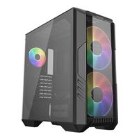 Cooler Master HAF 500 High Airflow Tempered Glass ATX Mid-Tower Computer Case - Black