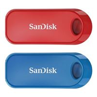 SanDisk 32GB Cruzer Snap Hi-Speed USB 2 Flash Drive - Assorted (2 Pack)
