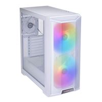 Lian Li Lancool 215 Tempered Glass ATX Mid-Tower Computer Case - Snow White