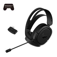 ASUS ASUS TUF Gaming H1 Wireless Headset (Discord Certified Mic, 7.1 Surround Sound, 40mm Drivers, 2.4GHz, USB-C,  Lightweight, 15 Hour Battery Life, For PC, Mac, Switch, Mobile Devices, PS4, PS5)- Black