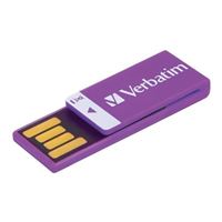 Verbatim 16GB Clip-It Hi-Speed USB 2 Flash Drive - Violet