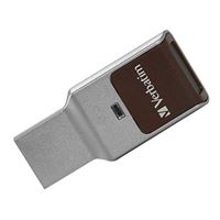 Verbatim 128GB Fingerprint Secure SuperSpeed USB 3.1 (Gen 1) Flash Drive - Brown