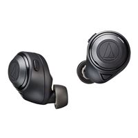 Audio-Technica ATH-CKS50TW Active Noise Cancelling True Wireless Bluetooth Earbuds - Black