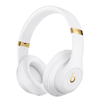 Apple Beats Studio3 Active Noise Cancelling Wireless Bluetooth Over-Ear Headphones - White