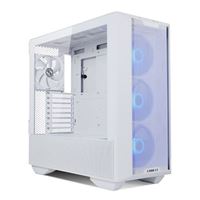 LIAN LI LANCOOL 216RW White 2x 160mm ARGB Fans Included Steel Tempered  Glass ATX Mid Tower Computer Case