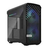 Fractal Design Torrent Compact RGB Tempered Glass ATX Mid-Tower Computer Case - Black
