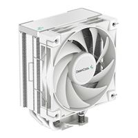 Deep Cool AK400 WH Performance CPU Cooler - White; 4 Direct Touch Copper Heat Pipes; 120mm Fluid Dynamic Bearing PWM Fans; 220W TDP
