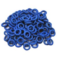 WASD Keyboards Cherry MX Rubber Blue 0.4mm O-Ring Switch Dampeners - 125 Piece