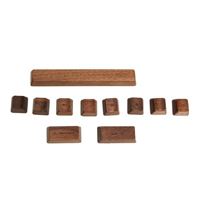 Inland Walnut Wood Keycap - 11 Piece