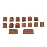 Inland Walnut Wood Keycap - 15 Piece