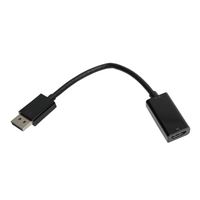 Inland DisplayPort Male to HDMI Male Cable 6 ft. - Black - Micro Center