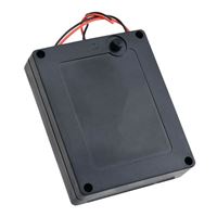 NTE Electronics Battery Holder 4-AA one-sided with 150mm Wires