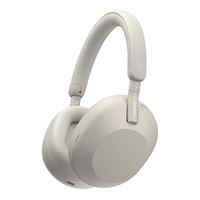 Sony WH-1000XM5 Active Noise Canceling Wireless Bluetooth Over-Ear Headphones - Silver