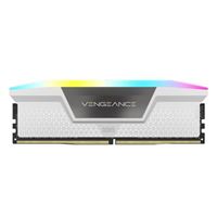 Corsair VENGEANCE RGB 32GB (2 x 16GB) DDR5-5600 PC5-44800 CL36 Dual Channel Desktop Memory Kit CMH32GX5M2B560W - White