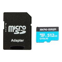 Micro Center 512GB Performance microSDXC Class 10 / UHS-3 Flash Memory Card with Adapter