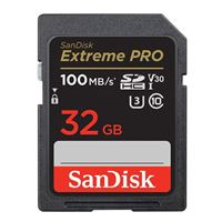 SanDisk 32GB Extreme PRO SDXC Class 10 USH-3 V30 Flash Memory Card