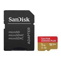 SanDisk 1TB Extreme PLUS microSDXC Class 10 A2 UHS-3 V30 Flash Memory Card with Adapter