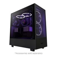 NZXT H5 Flow Tempered Glass ATX Mid-Tower Computer Case - Black