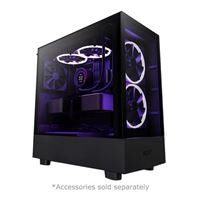 NZXT H5 Elite Tempered Glass ATX Mid-Tower Computer Case - Black
